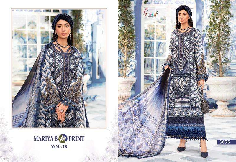 Shree Mariya B M Print Vol 18 pakistani salwar kameez for woman