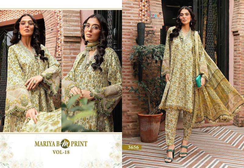 Shree Mariya B M Print Vol 18 pakistani salwar kameez for woman