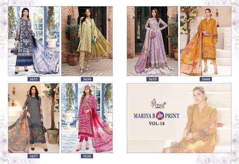 Shree Mariya B M Print Vol 18 pakistani salwar kameez for woman