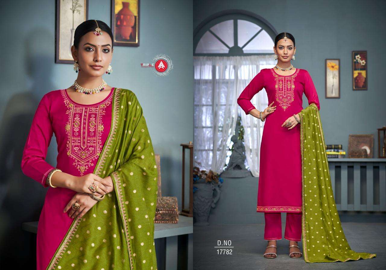 Triple Aaa Herisa Cotton Fancy Dress materials for boutique