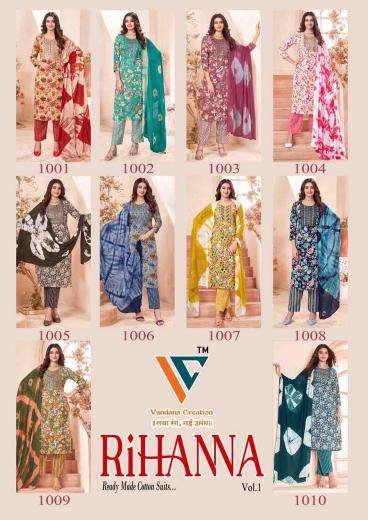 Vandana Rihanna Vol-1 readymade kurti wholesale market in surat