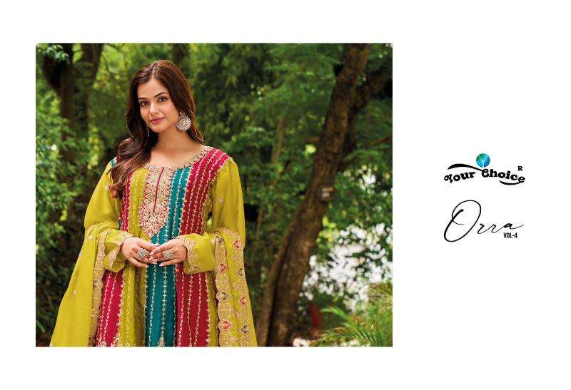 Your choice ORRA VOL4 Wholesale salwar suits market in Ahmedabad