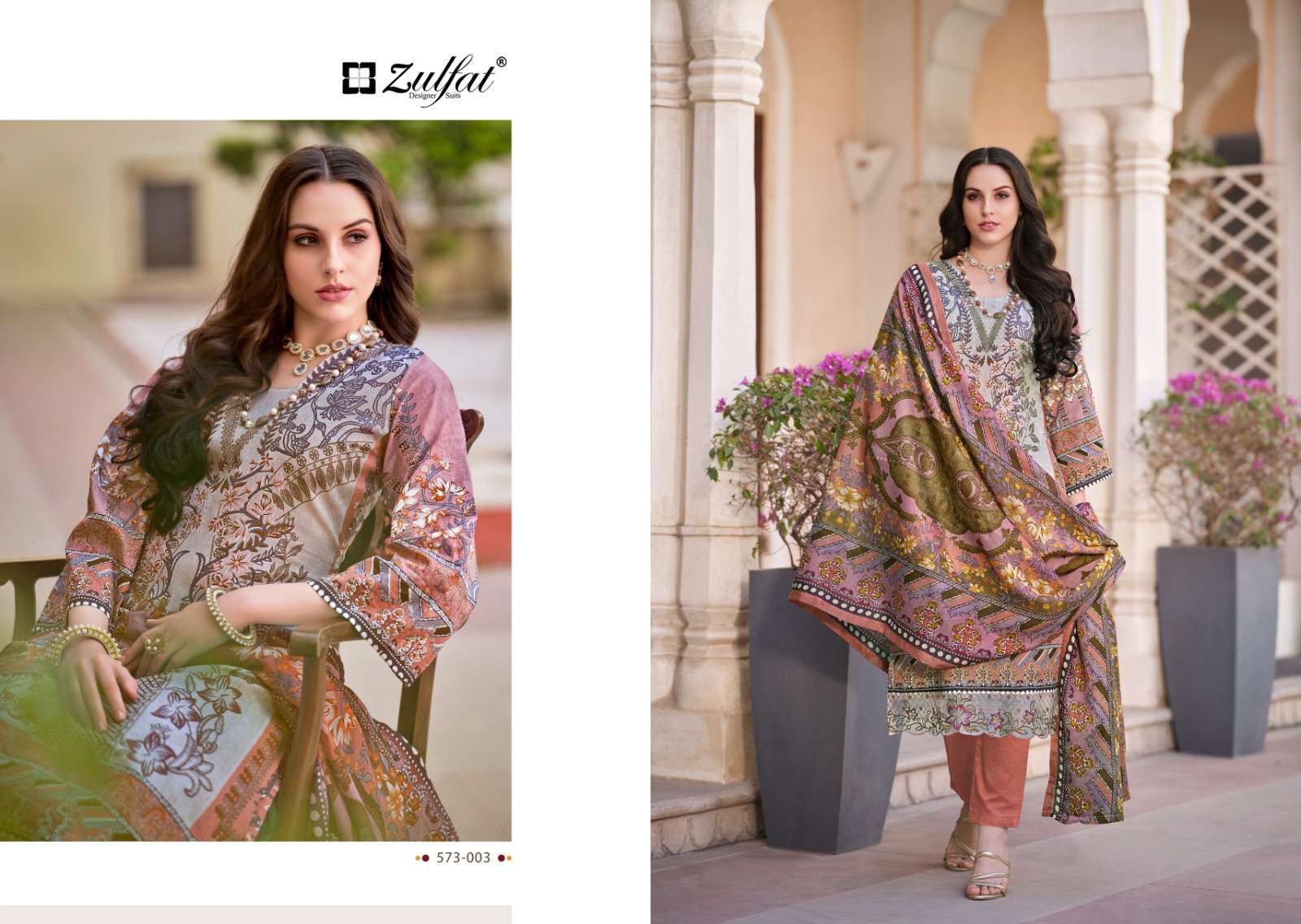 Zulfat Gulrez Vol 3 cotton dress material jaipur