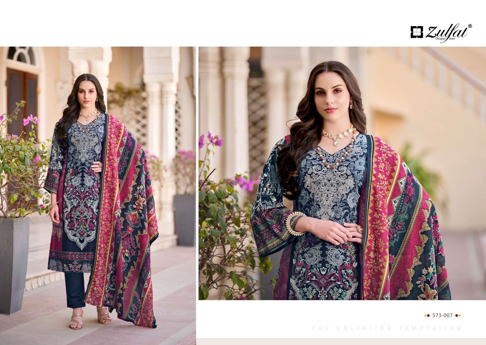 Zulfat Gulrez Vol 3 cotton dress material jaipur