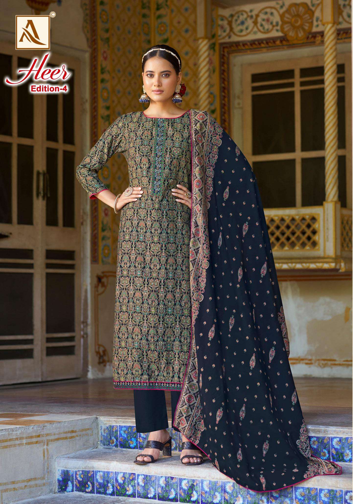 Alok Heer Vol 4 Wholesale dress materials for boutique in Rajkot