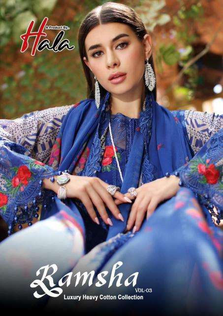 Hala Ramsha Vol 3 dress material wholesale shop