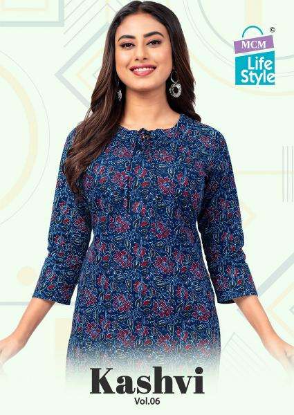 MCM Kashvi Vol-6 – Short Tops Kurti exporters in Hyderabad
