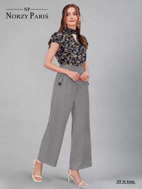Norzy Paris Tipsy ST 11 grey Trouser Pant Traditional Western Wear