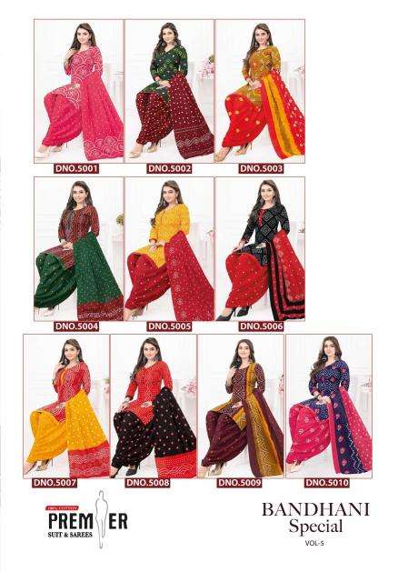 Premier Bandhani Special Vol-5  Wholesale designer dress materials in Delhi