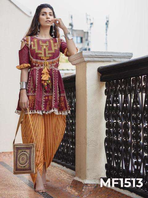 Sabella Kath-Putli Kedia and Tulip Pants traditional colours Kurti factory in Jaipur