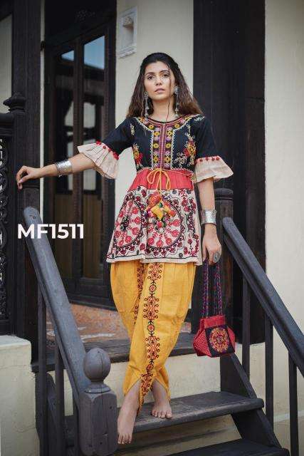 Sabella Kath-Putli Kedia and Tulip Pants traditional colours Kurti factory in Jaipur