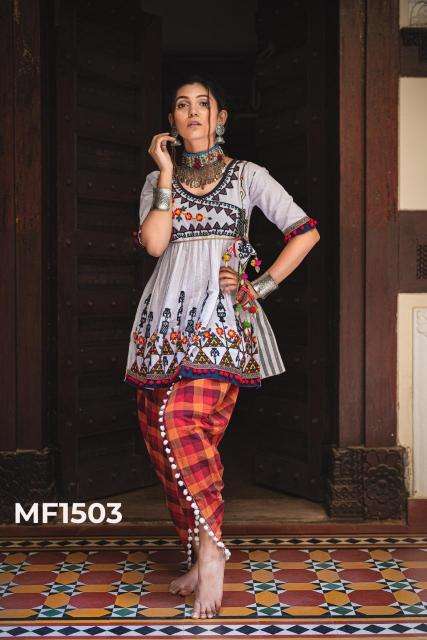 Sabella Kath-Putli Kedia and Tulip Pants traditional colours Kurti factory in Jaipur