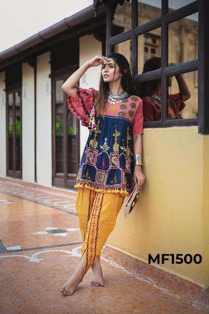 Sabella Kath-Putli Kedia and Tulip Pants traditional colours Kurti factory in Jaipur
