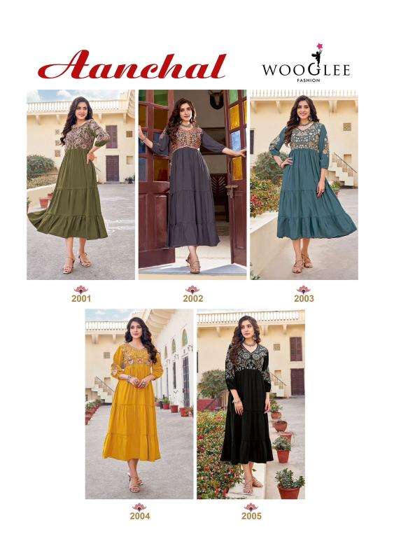 Wooglee Anchal Wholesale designer kurtis
