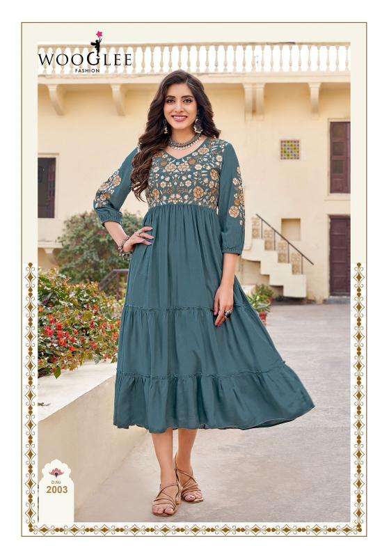 Wooglee Anchal Wholesale designer kurtis