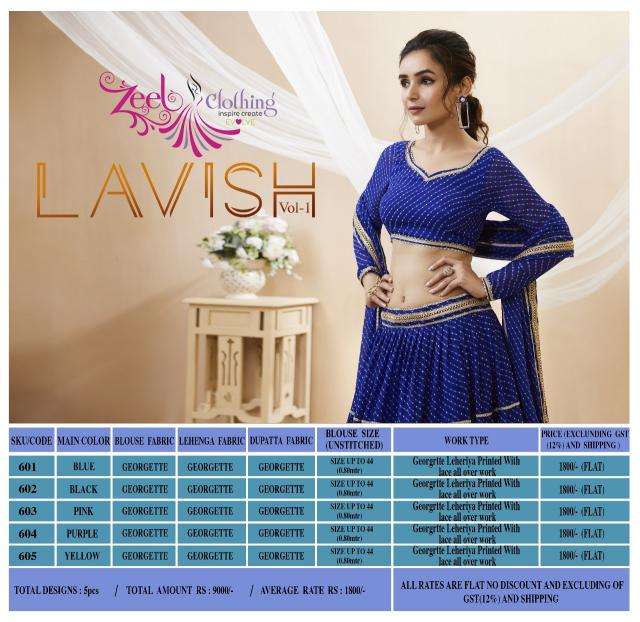 Zeel Lavish Vol 1 Georgette Designer Lehenga Choli women in gandhi nagar