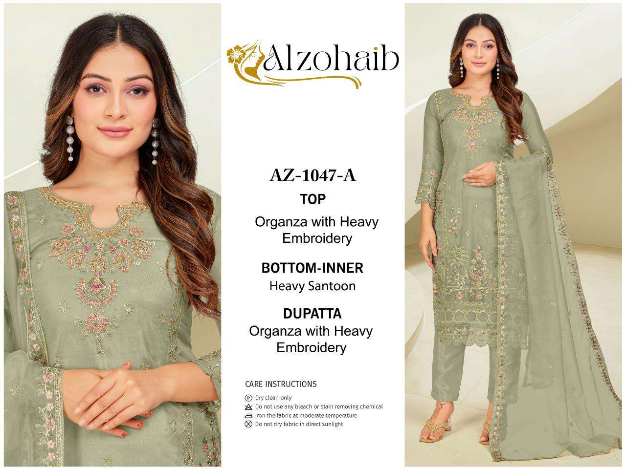 Alzohaib Az 1047 A To D Ladies Salwar Kameez Wholesale