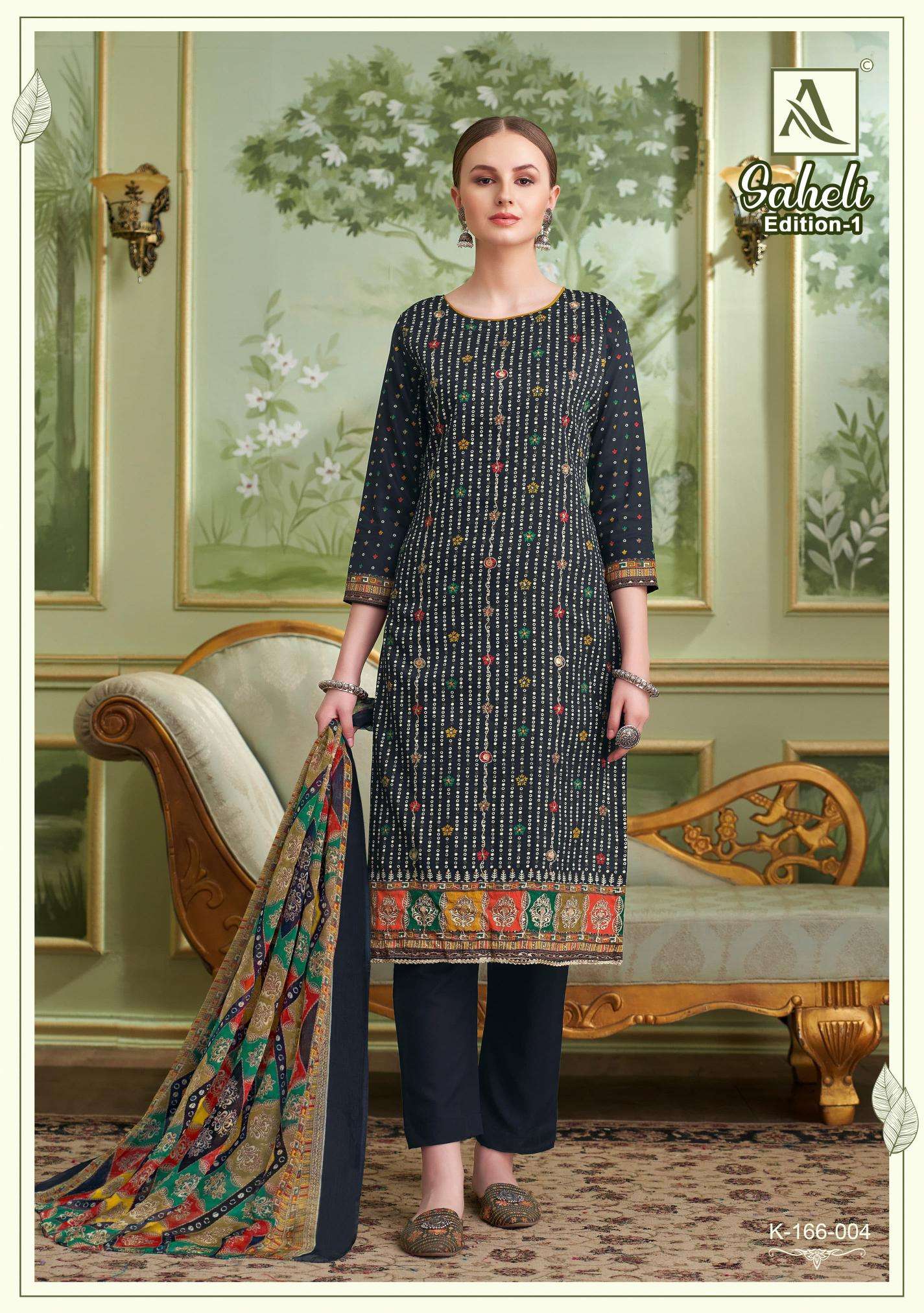 Alok Saheli Fancy dress materials wholesalers in ahmedabad