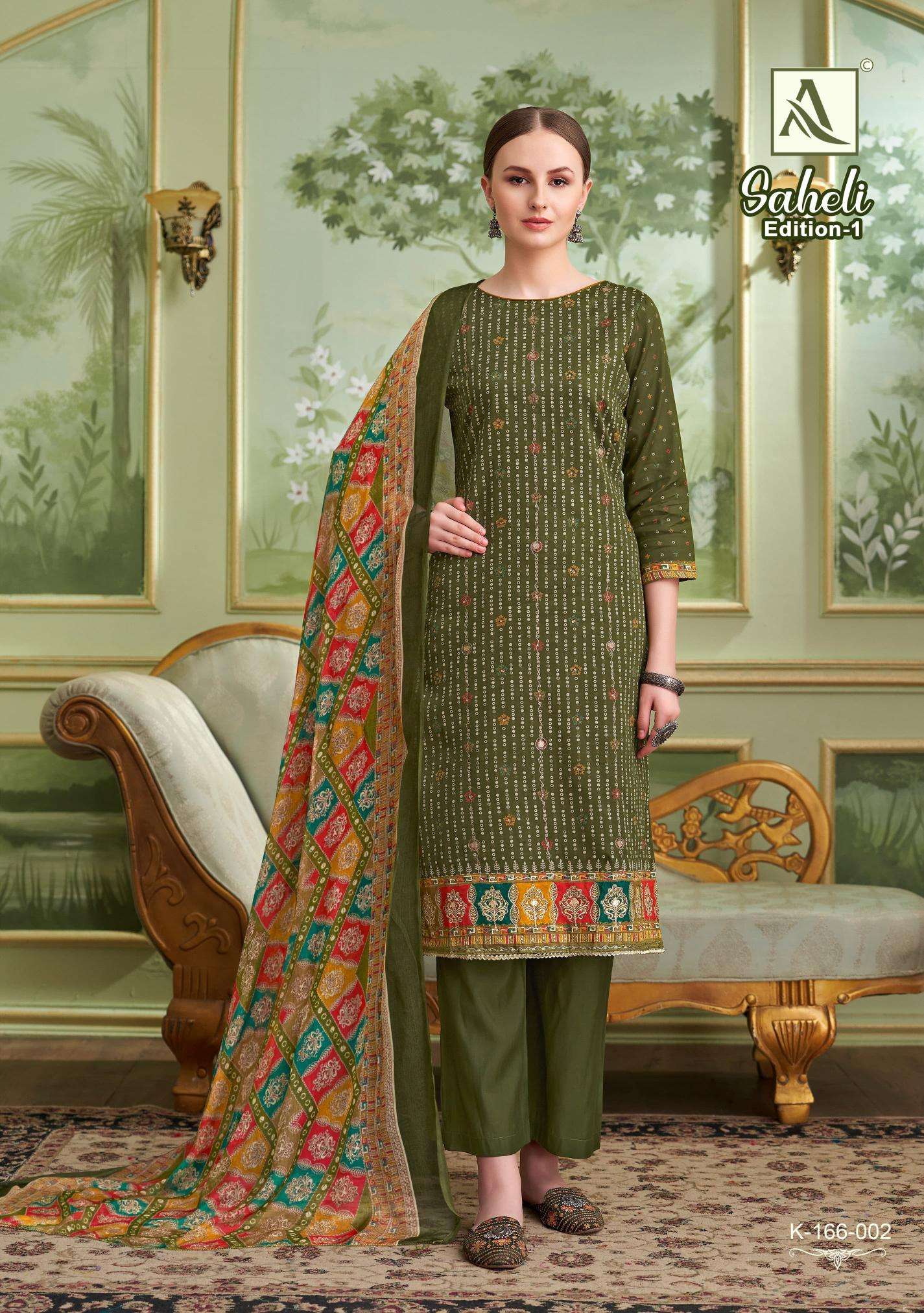 Alok Saheli Fancy dress materials wholesalers in ahmedabad