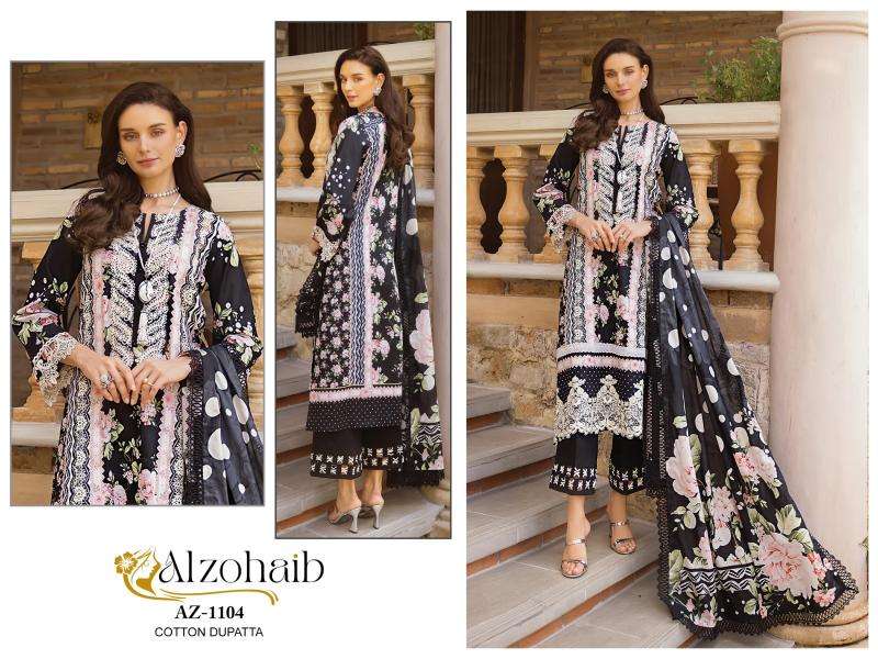Alzohaib Az 1102 To 1105 Cotton Dupatta wholesale designer suits suppliers in ahmedabad