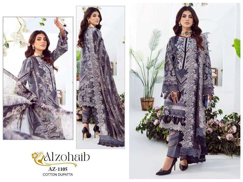 Alzohaib Az 1102 To 1105 Cotton Dupatta wholesale designer suits suppliers in ahmedabad