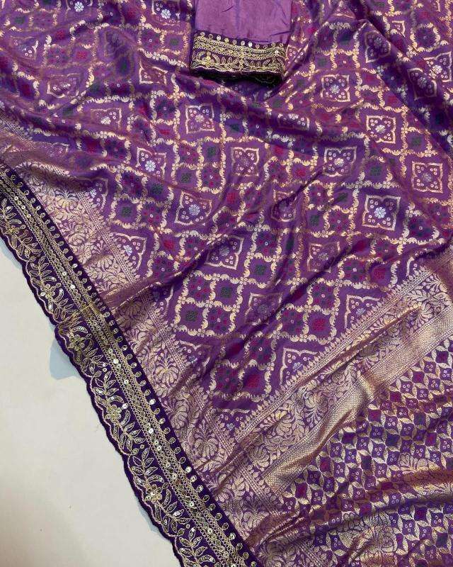 Artriddhs Pure Soft Russian Bandhej SilkSurat saree suppliers