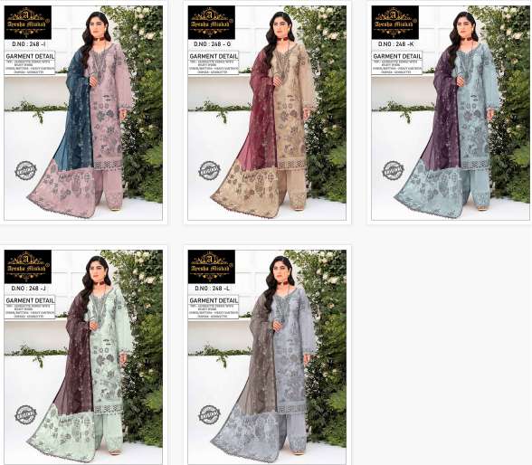 Ayesha Misbah 248 Indian Pakistani suits wholesale