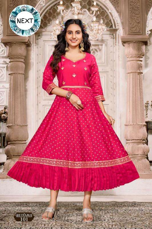 GOLDEN GEETANJALI indian kurti online free shipping