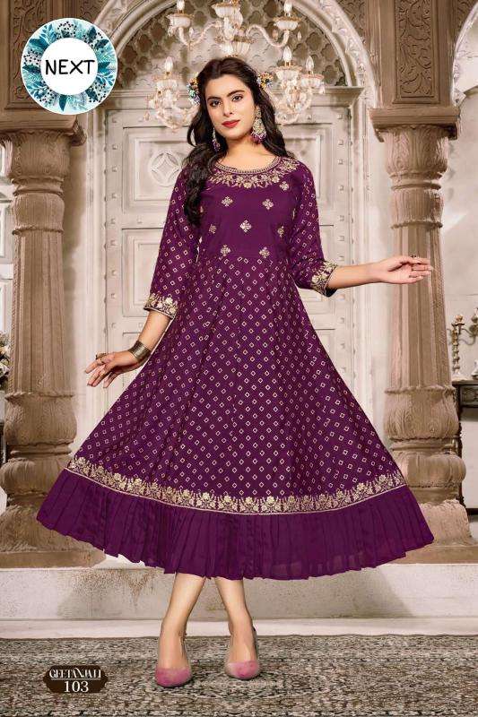 GOLDEN GEETANJALI indian kurti online free shipping