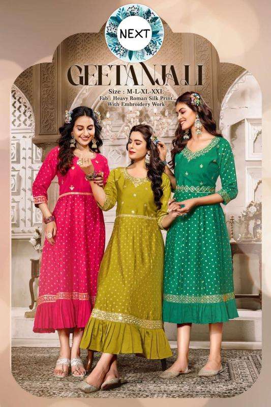 GOLDEN GEETANJALI indian kurti online free shipping