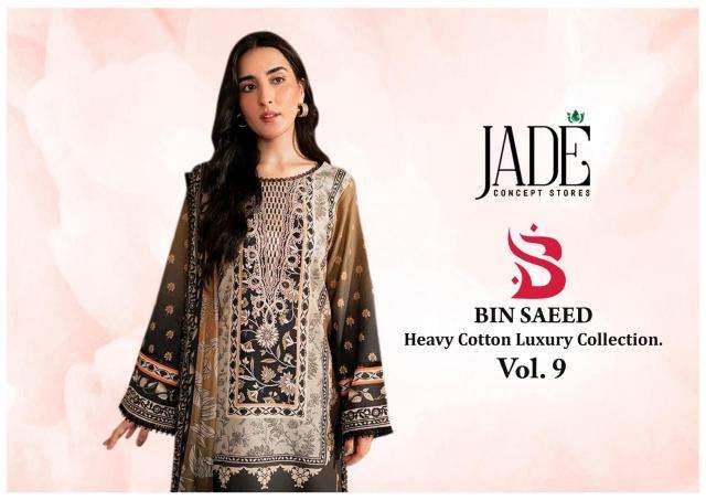 Jade Bin Saeed Vol-9 Fancy dress material wholesalers in Gujarat