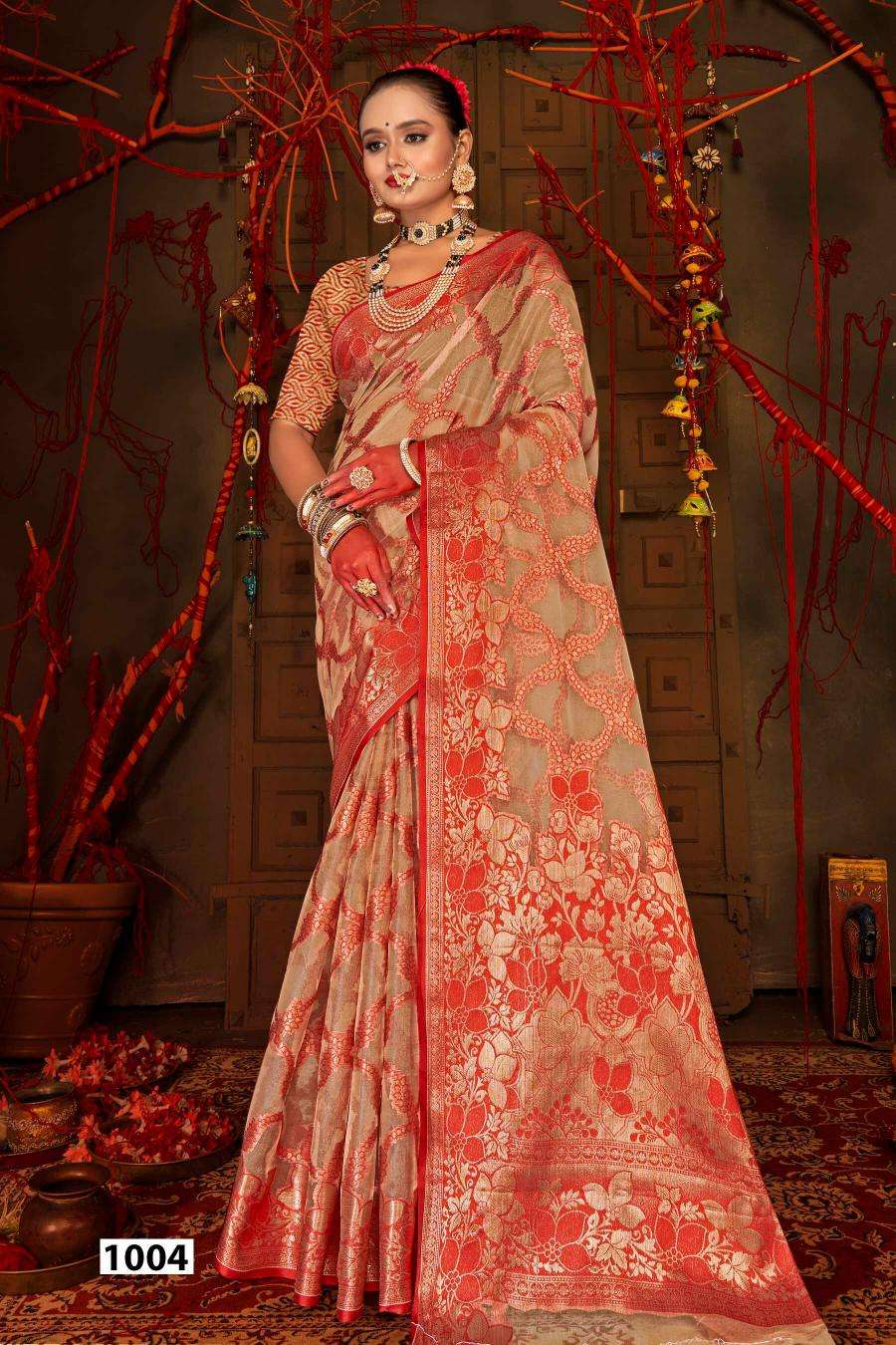 Saroj Red Chilly Tissue vol.2 Surat saree factory