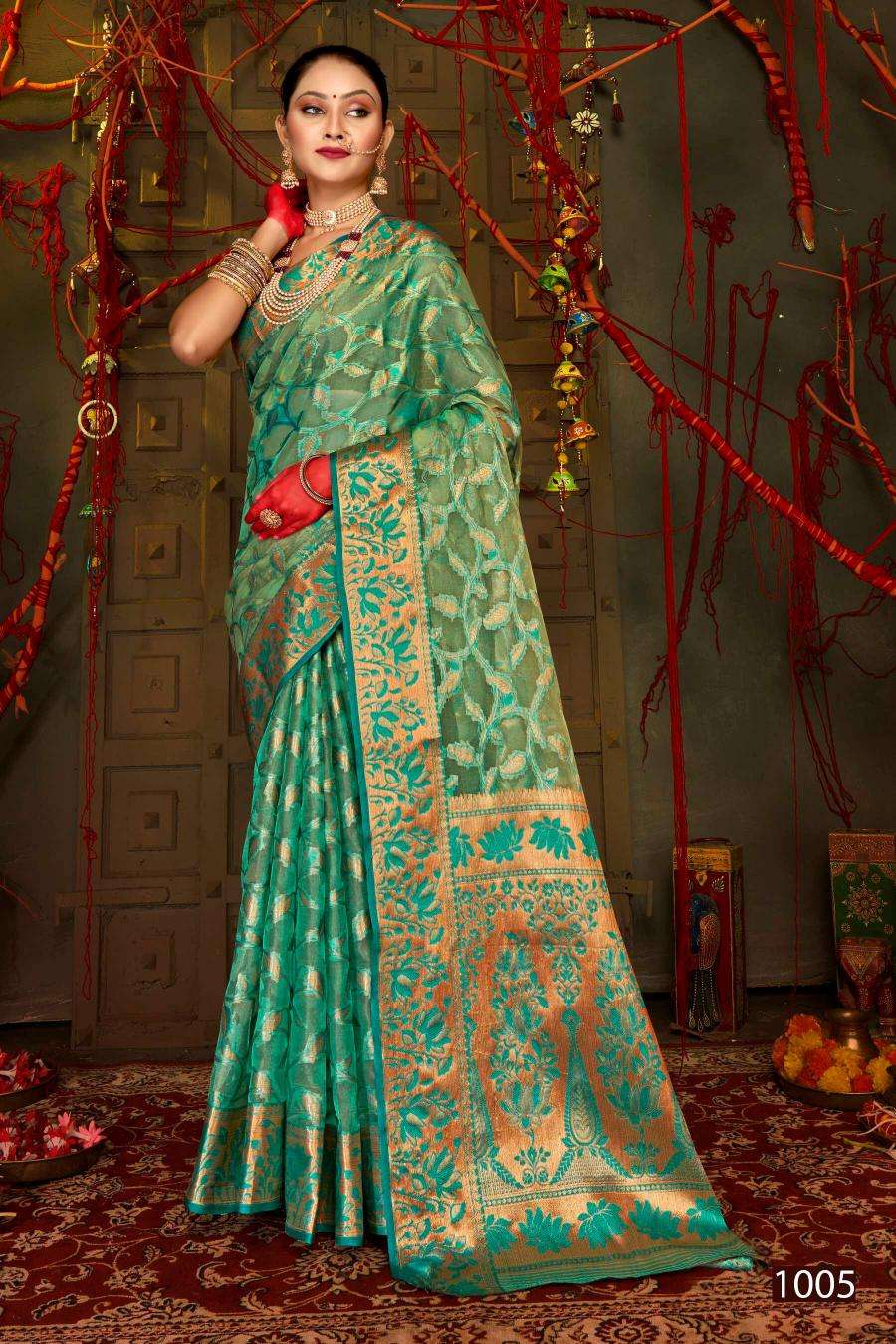 Saroj Red Chilly Tissue vol.5 Surat saree shopping