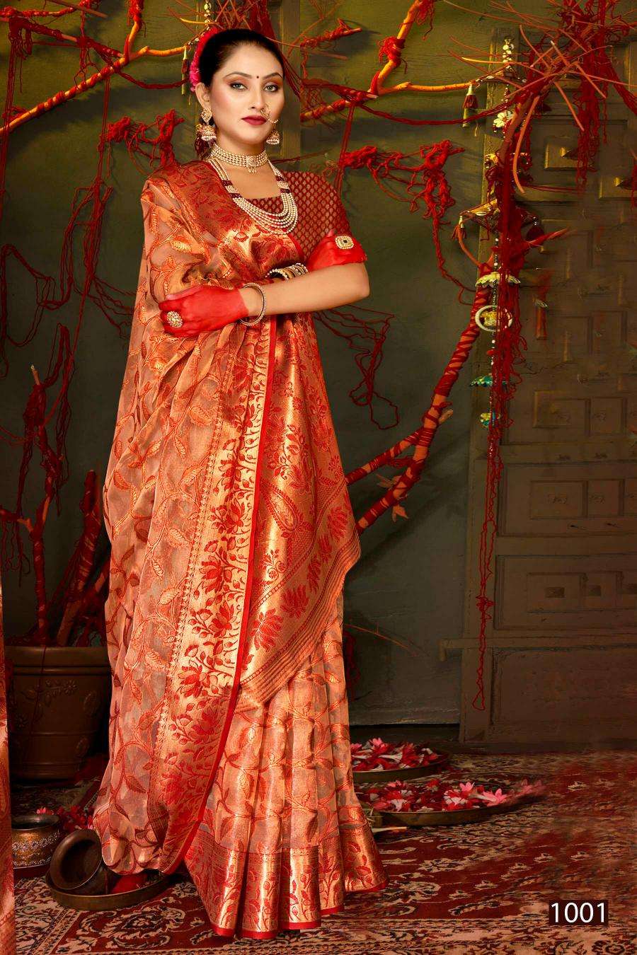 Saroj Red Chilly Tissue vol.5 Surat saree shopping