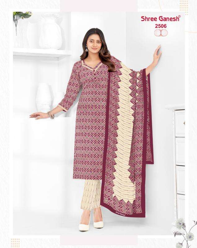 Shree Ganesh Samaiyra Vol-15 Cotton dress material suppliers in Gujarat