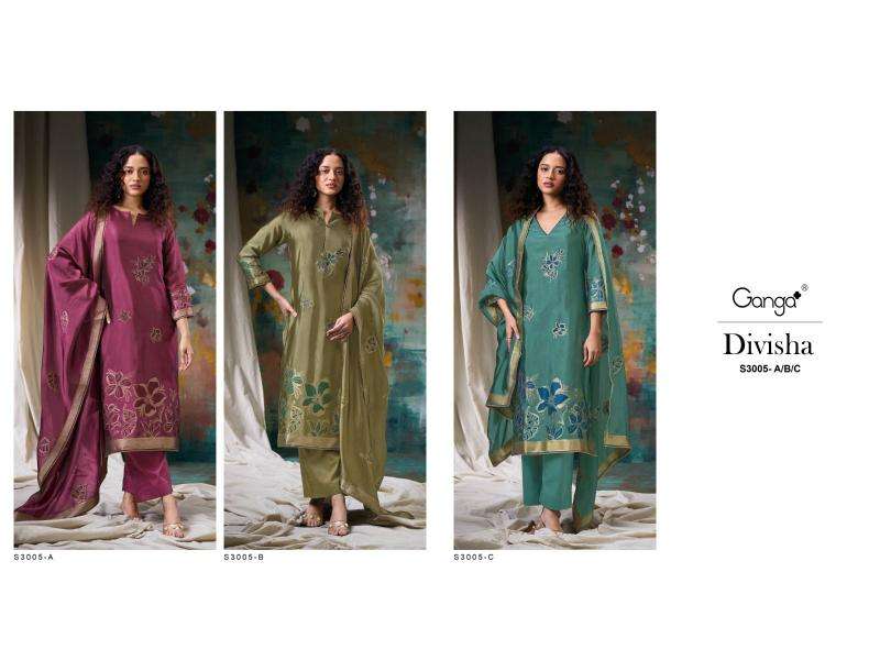Ganga Divisha 3005 Wholesale Salwar Suits in Kolkata