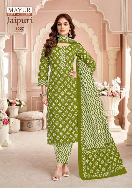 jaipuri cotton dress material wholesale Mayur Jaipuri Vol-09 Cotton dress material wholesale