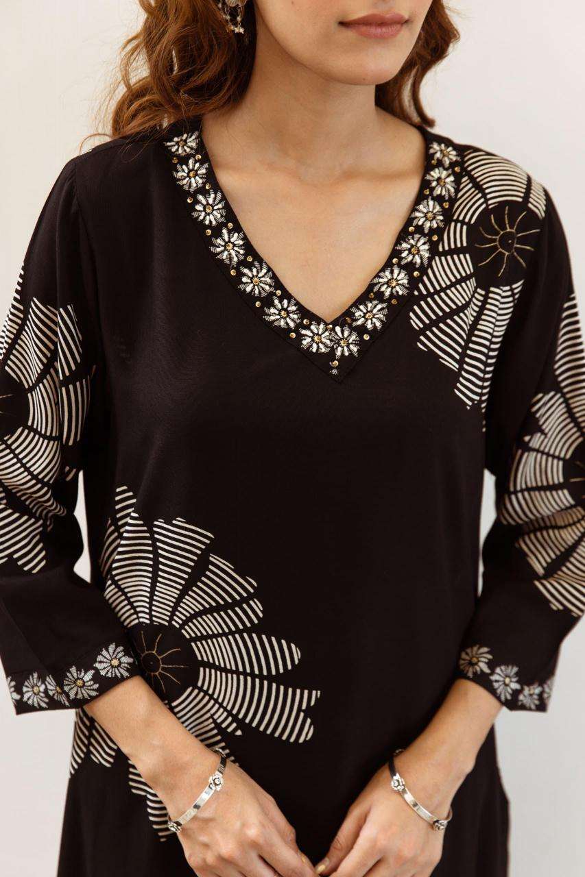 Sabella German Rayon Surat textile market kurtis wholesale
