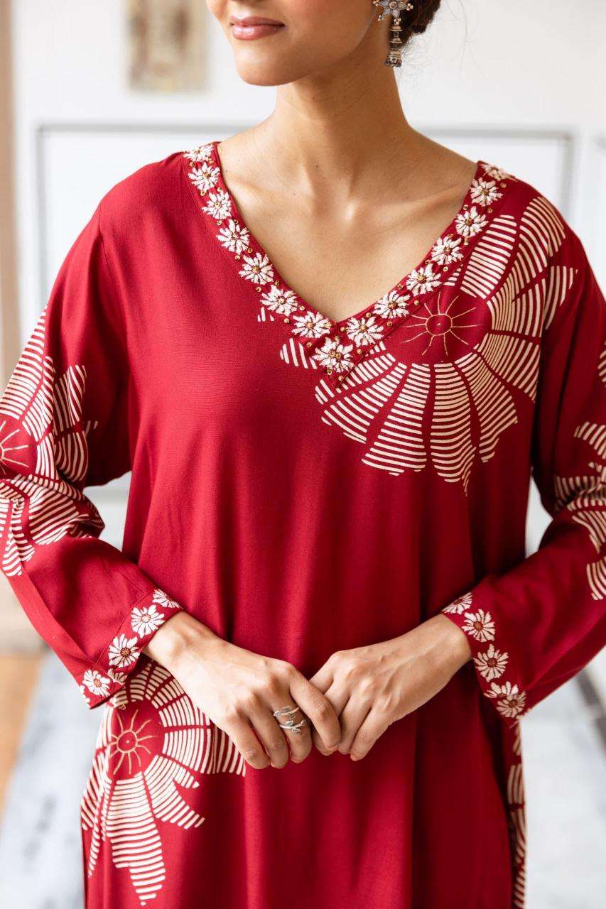 Sabella German Rayon Surat textile market kurtis wholesale