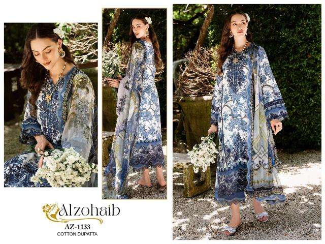 Alzohaib Az 1133 To 1139 Chiffon Dupatta Georgette salwar kameez wholesale