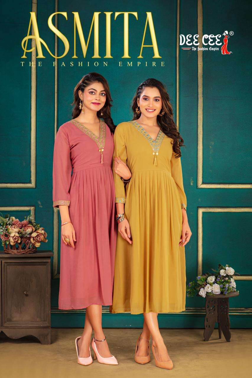 Deecee Asmita GEORGETTE Indian Kurti distributors