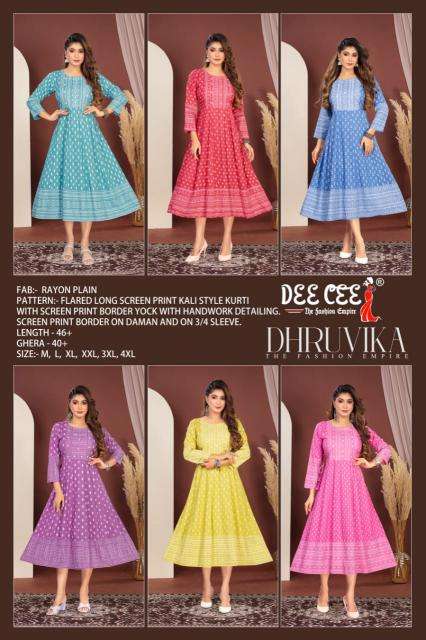 Deecee Dhruvika RAYON Online Kurti shopping in India