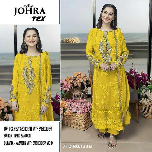Johra Tex 133 Super Hit Colors Latest Pakistani suits wholesale