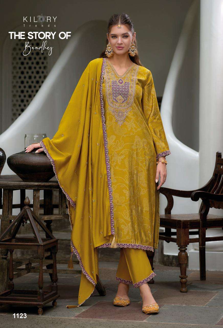 Kilory The Story Of Bandhej Salwar Kameez wholesalers in Ahmedabad