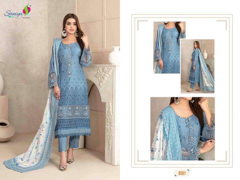 Saniya Rang Rasiya chikankari Vol 8 Pakistani lawn suits in Hyderabad