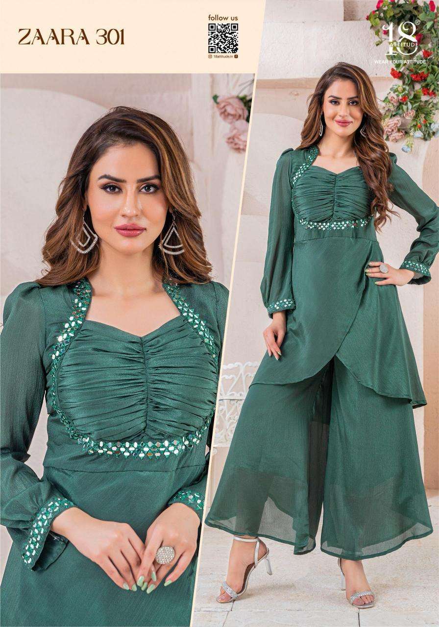 18 Attitude Zaara Vol 3 wholesale kurti market