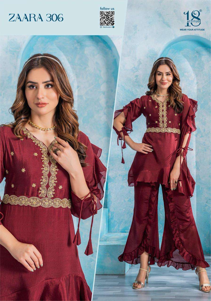 18 Attitude Zaara Vol 3 wholesale kurti market