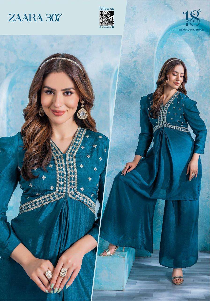 18 Attitude Zaara Vol 3 wholesale kurti market