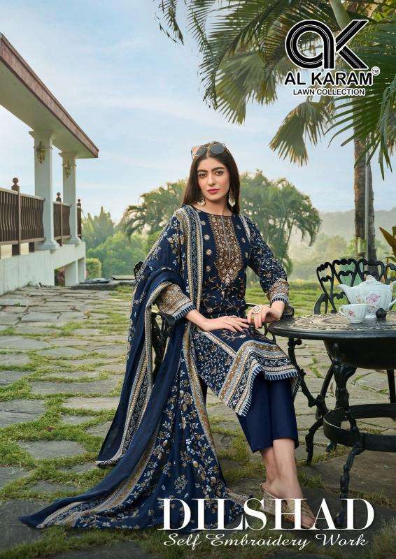 Alkaram Dilshad Vol-01 wholesale cotton dress material