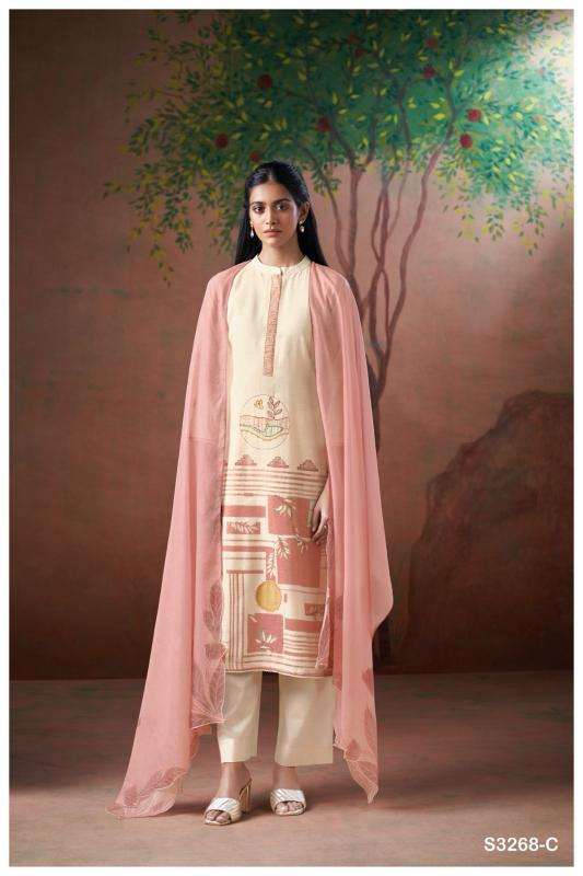 Ganga Cairo 3268 wholesale salwar kameez market in kolkata